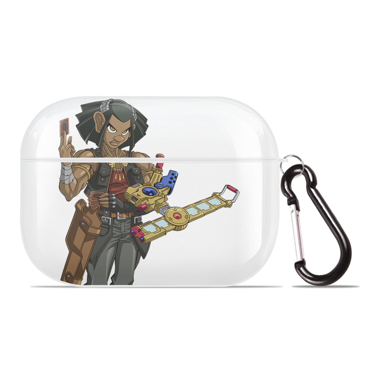（画像用） 遊☆戯☆王 Yu-Gi-Oh! 【AirPods Pro用】ハードシェル保護ケース 耐衝撃・防指紋・カラビナ付き商品仕様