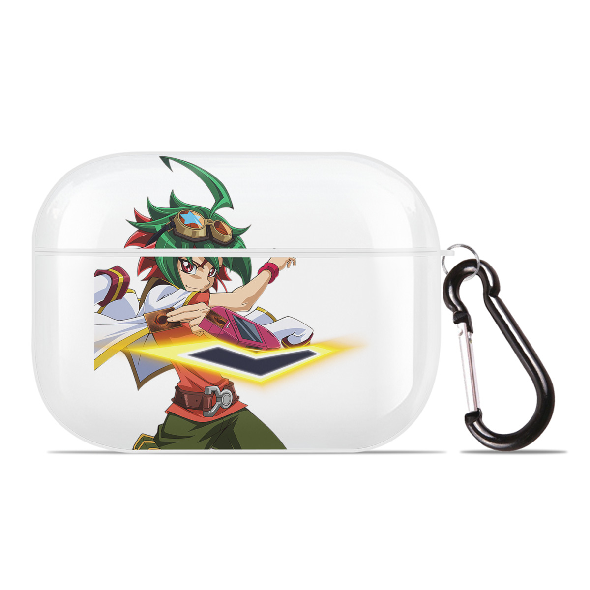 （画像用） 遊☆戯☆王 Yu-Gi-Oh! 【AirPods Pro用】ハードシェル保護ケース 耐衝撃・防指紋・カラビナ付き商品仕様
