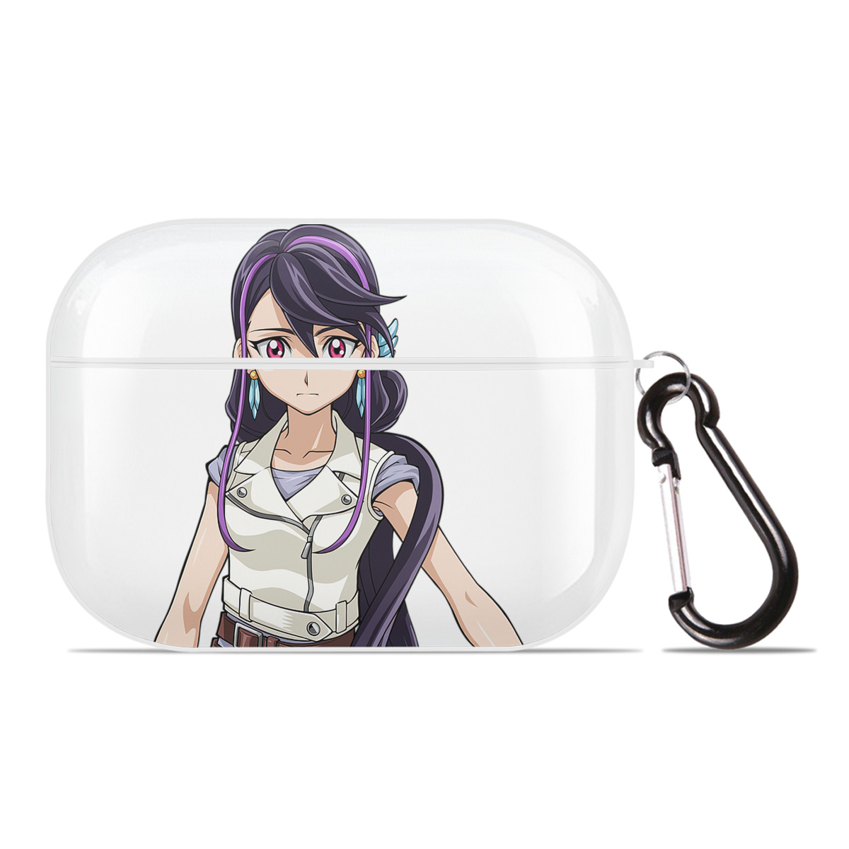 （画像用） 遊☆戯☆王 Yu-Gi-Oh! 【AirPods Pro用】ハードシェル保護ケース 耐衝撃・防指紋・カラビナ付き商品仕様