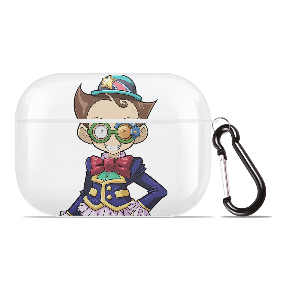 （画像用） 遊☆戯☆王 Yu-Gi-Oh! 【AirPods Pro用】ハードシェル保護ケース 耐衝撃・防指紋・カラビナ付き商品仕様