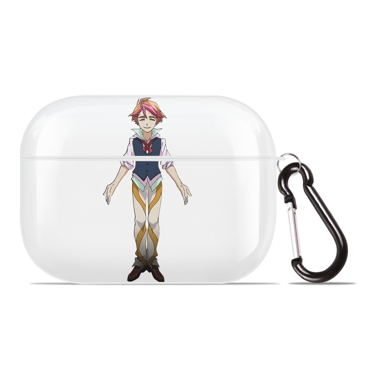 （画像用） 遊☆戯☆王 Yu-Gi-Oh! 【AirPods Pro用】ハードシェル保護ケース 耐衝撃・防指紋・カラビナ付き商品仕様