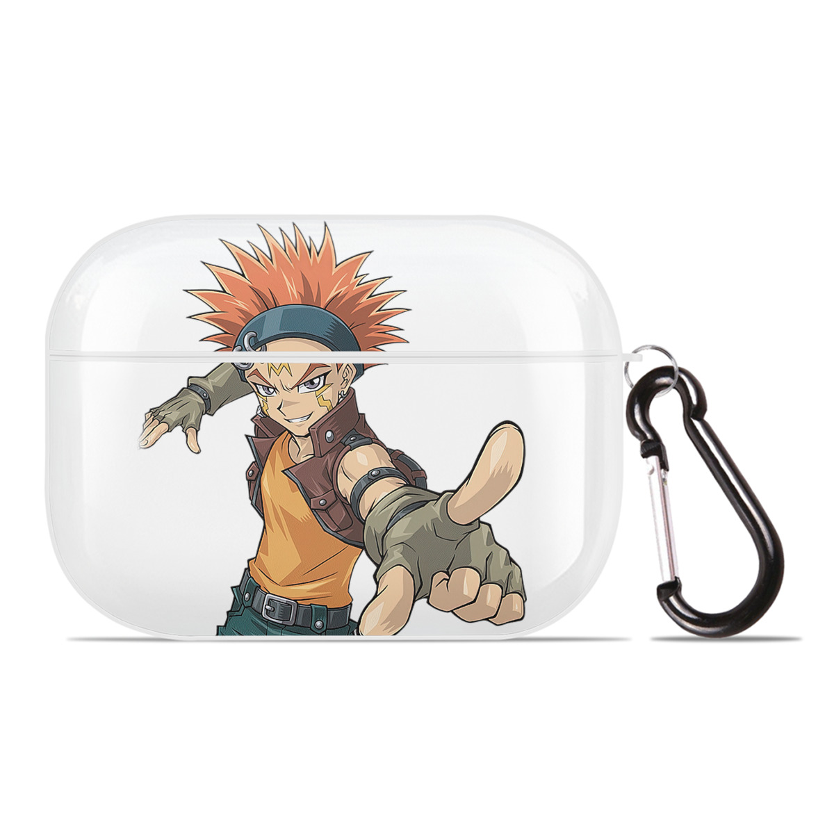 （画像用） 遊☆戯☆王 Yu-Gi-Oh! 【AirPods Pro用】ハードシェル保護ケース 耐衝撃・防指紋・カラビナ付き商品仕様