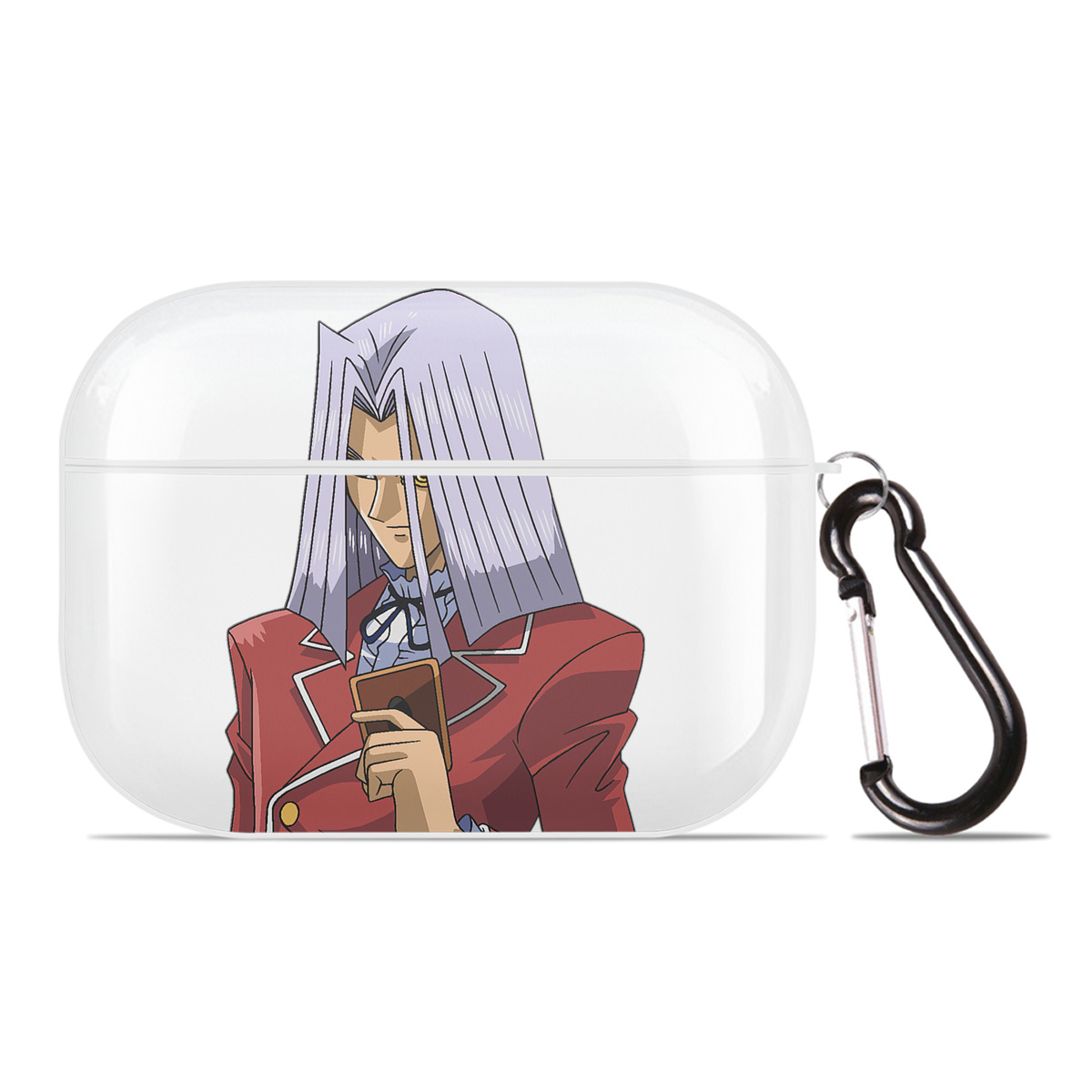 （画像用） 遊☆戯☆王 Yu-Gi-Oh! 【AirPods Pro用】ハードシェル保護ケース 耐衝撃・防指紋・カラビナ付き商品仕様