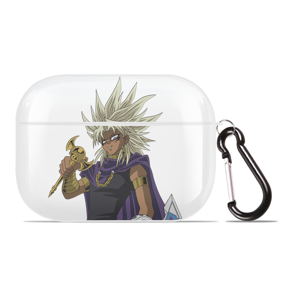 （画像用） 遊☆戯☆王 Yu-Gi-Oh! 【AirPods Pro用】ハードシェル保護ケース 耐衝撃・防指紋・カラビナ付き商品仕様