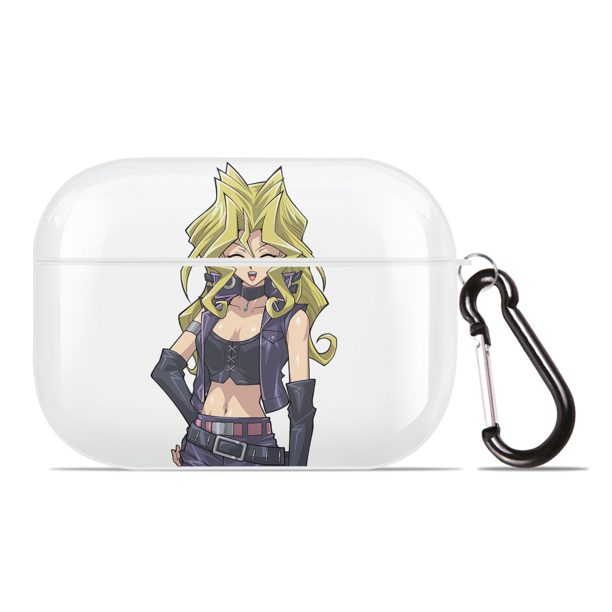 （画像用） 遊☆戯☆王 Yu-Gi-Oh! 【AirPods Pro用】ハードシェル保護ケース 耐衝撃・防指紋・カラビナ付き商品仕様