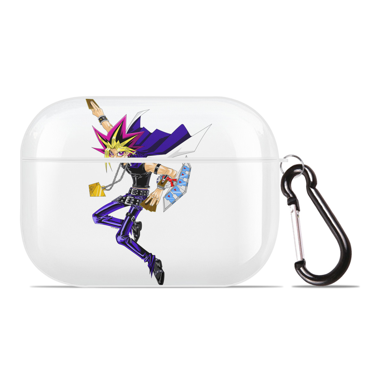 （画像用） 遊☆戯☆王 Yu-Gi-Oh! 【AirPods Pro用】ハードシェル保護ケース 耐衝撃・防指紋・カラビナ付き商品仕様