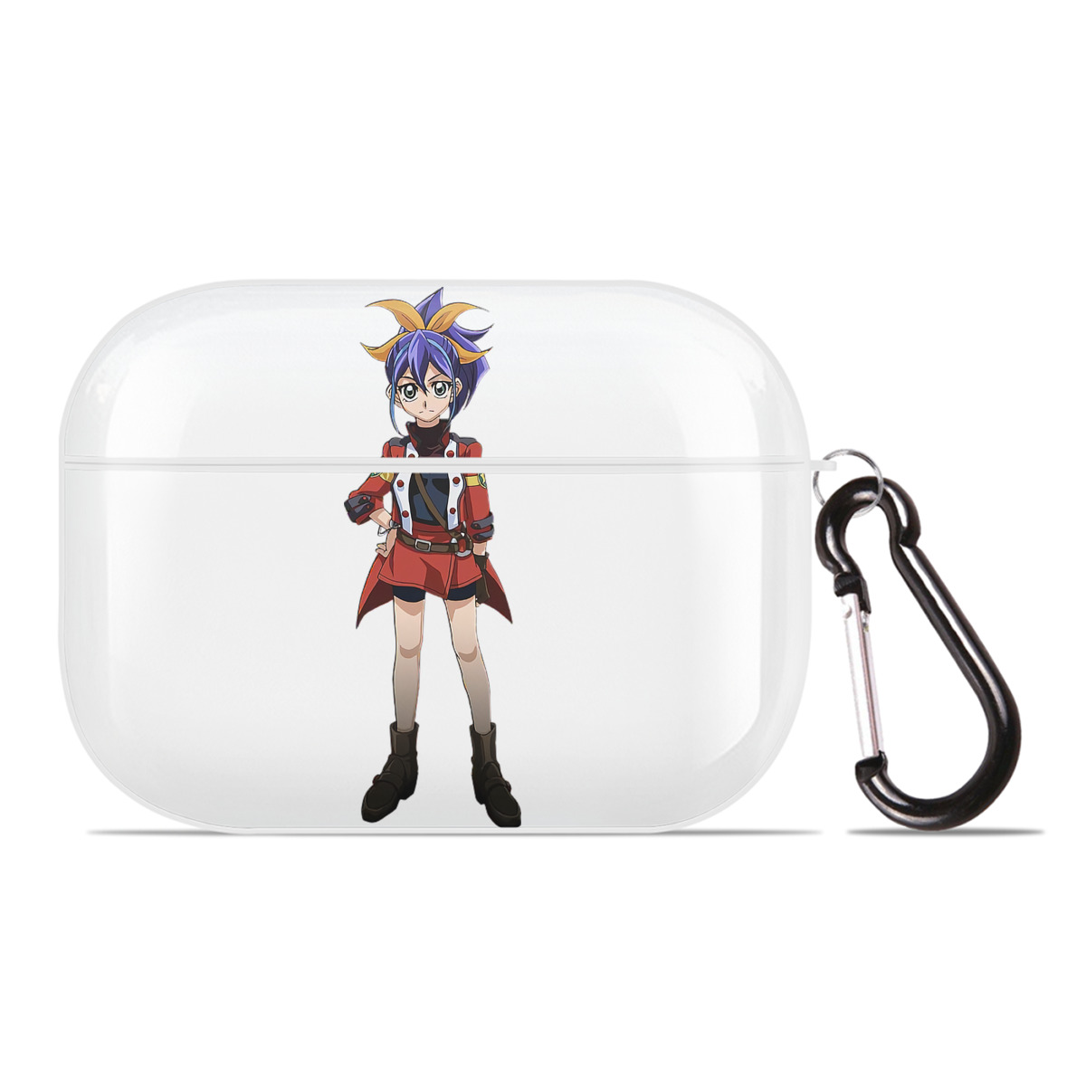 （画像用） 遊☆戯☆王 Yu-Gi-Oh! 【AirPods Pro用】ハードシェル保護ケース 耐衝撃・防指紋・カラビナ付き商品仕様