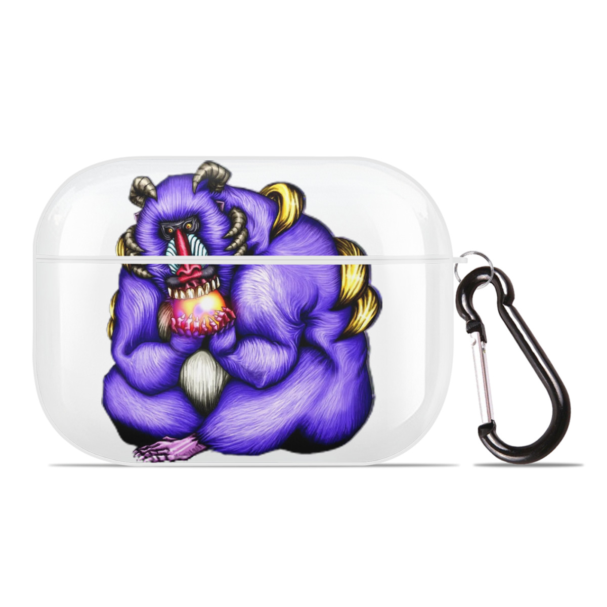 （画像用） 遊☆戯☆王 Yu-Gi-Oh! 【AirPods Pro用】ハードシェル保護ケース 耐衝撃・防指紋・カラビナ付き商品仕様