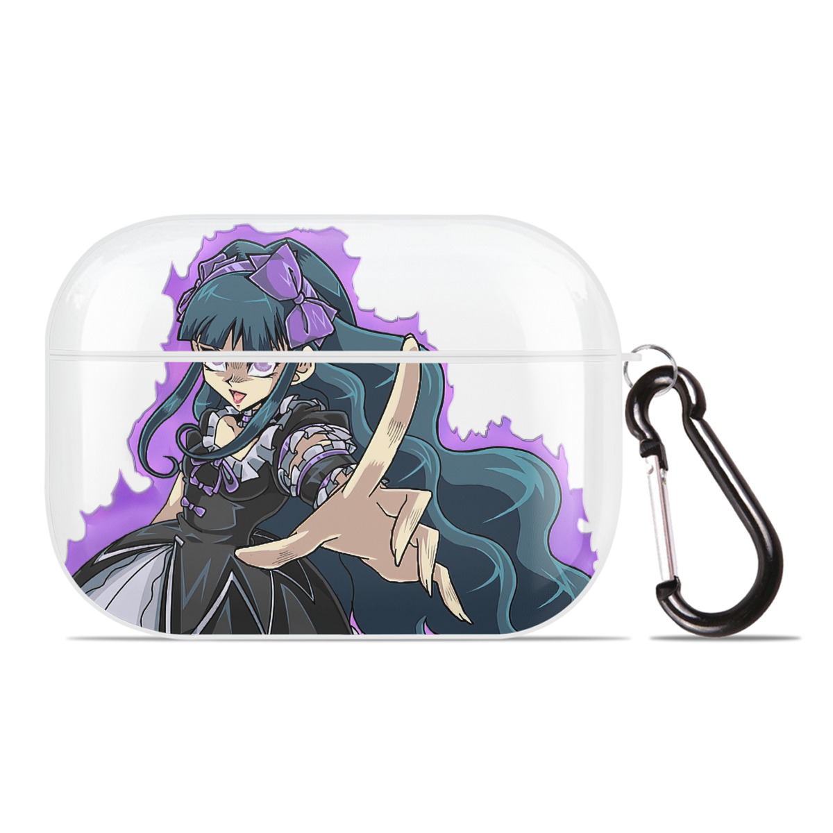 （画像用） 遊☆戯☆王 Yu-Gi-Oh! 【AirPods Pro用】ハードシェル保護ケース 耐衝撃・防指紋・カラビナ付き商品仕様