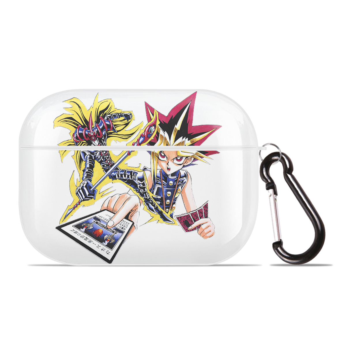 （画像用） 遊☆戯☆王 Yu-Gi-Oh! 【AirPods Pro用】ハードシェル保護ケース 耐衝撃・防指紋・カラビナ付き商品仕様