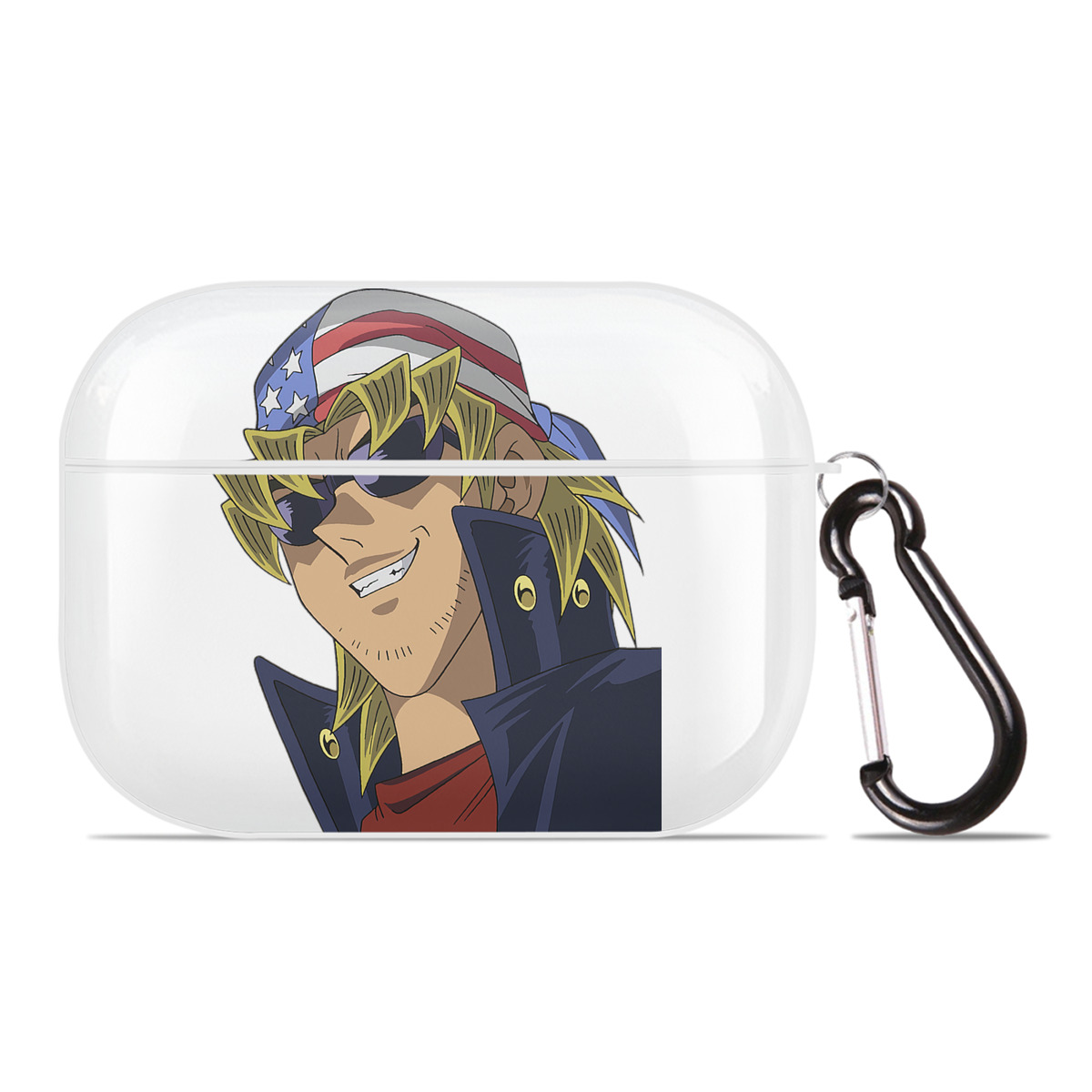 （画像用） 遊☆戯☆王 Yu-Gi-Oh! 【AirPods Pro用】ハードシェル保護ケース 耐衝撃・防指紋・カラビナ付き商品仕様