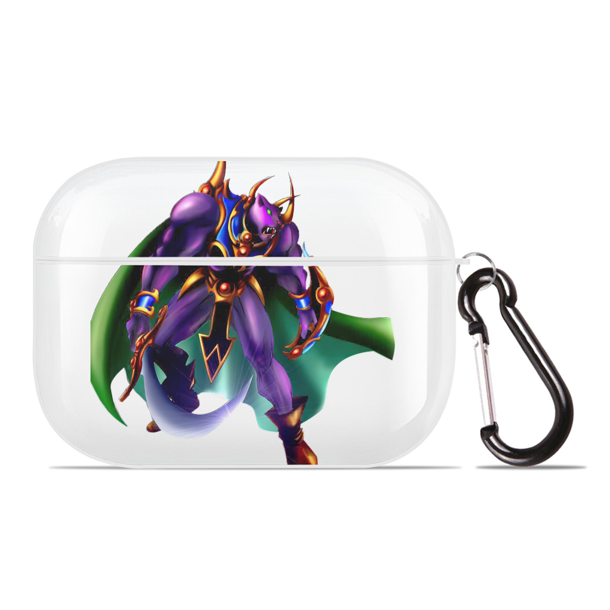 （画像用） 遊☆戯☆王 Yu-Gi-Oh! 【AirPods Pro用】ハードシェル保護ケース 耐衝撃・防指紋・カラビナ付き商品仕様