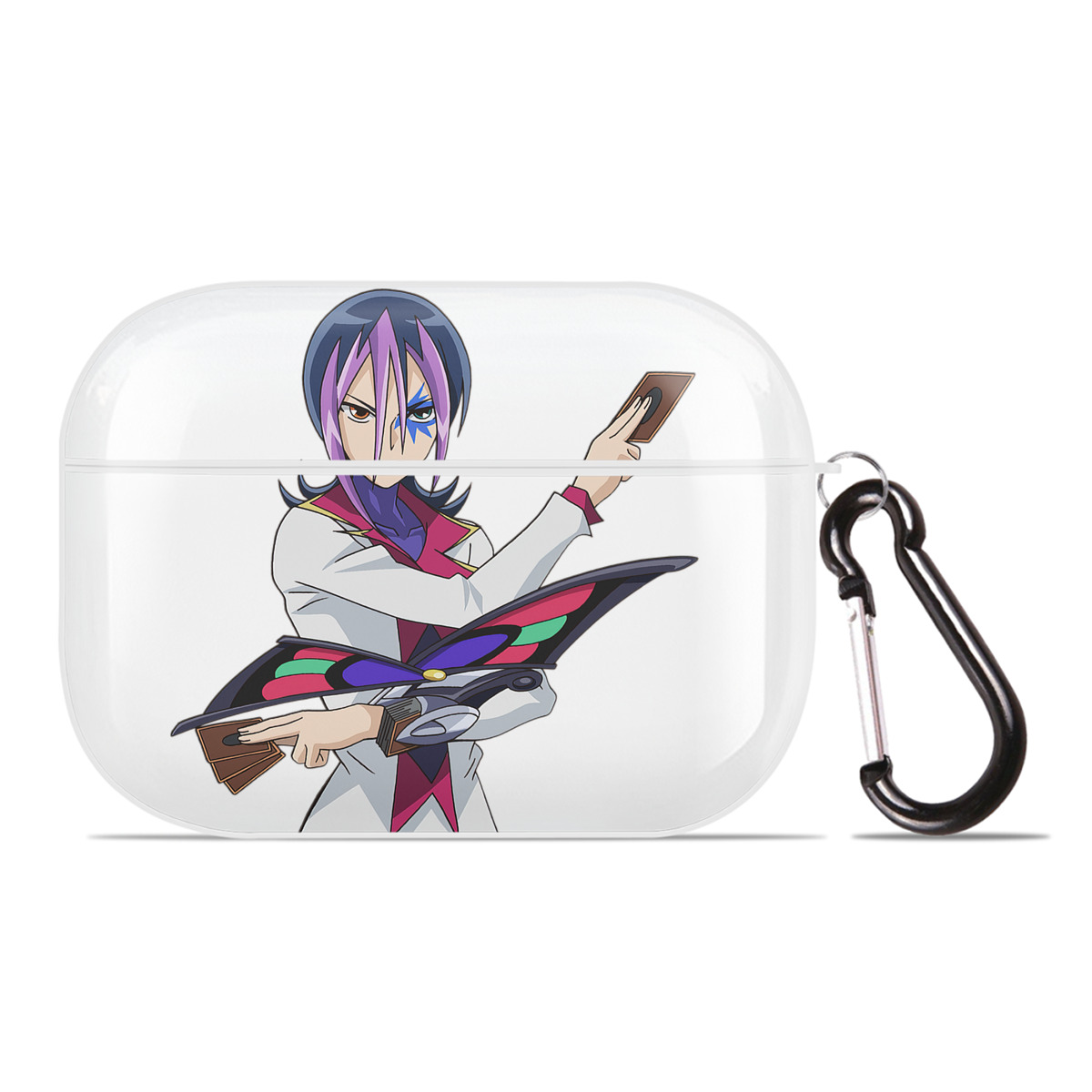 （画像用） 遊☆戯☆王 Yu-Gi-Oh! 【AirPods Pro用】ハードシェル保護ケース 耐衝撃・防指紋・カラビナ付き商品仕様