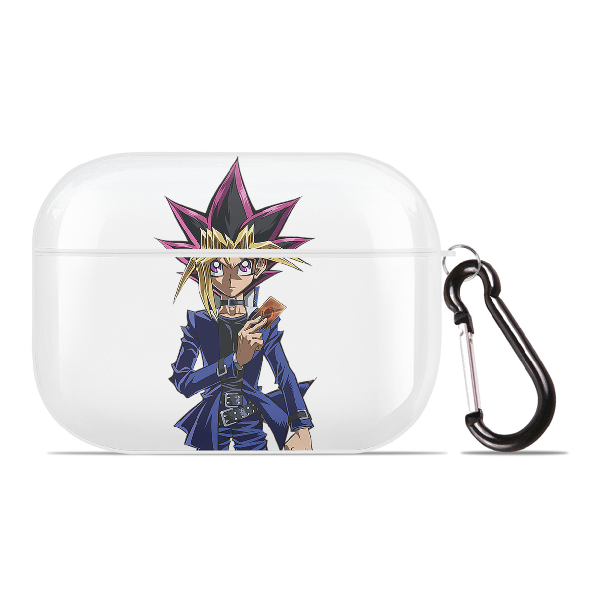 （画像用） 遊☆戯☆王 Yu-Gi-Oh! 【AirPods Pro用】ハードシェル保護ケース 耐衝撃・防指紋・カラビナ付き商品仕様