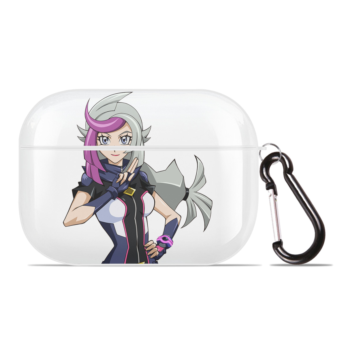 （画像用） 遊☆戯☆王 Yu-Gi-Oh! 【AirPods Pro用】ハードシェル保護ケース 耐衝撃・防指紋・カラビナ付き商品仕様