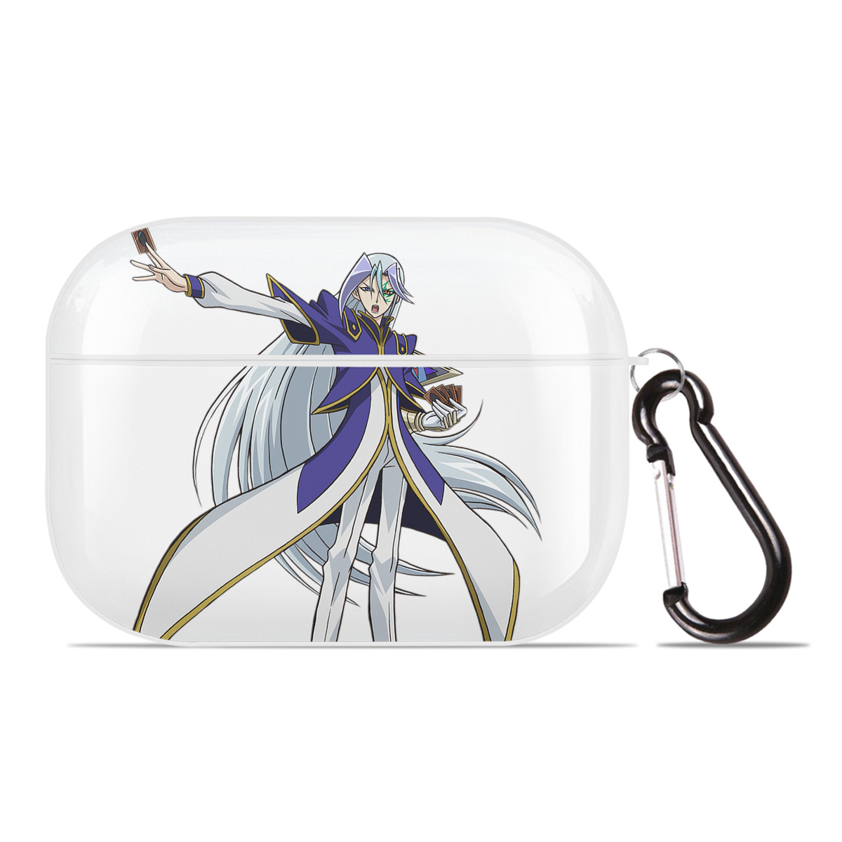 （画像用） 遊☆戯☆王 Yu-Gi-Oh! 【AirPods Pro用】ハードシェル保護ケース 耐衝撃・防指紋・カラビナ付き商品仕様