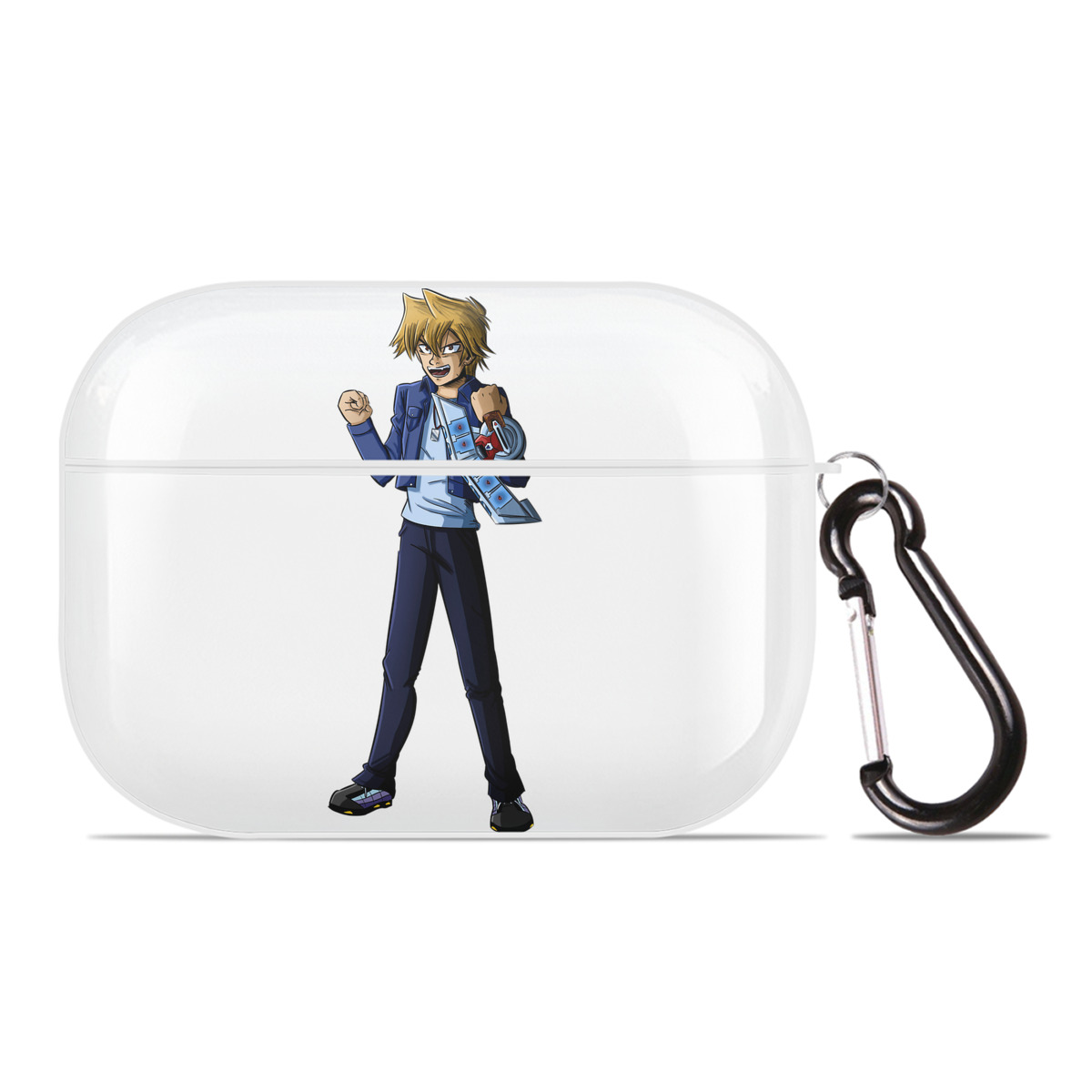 （画像用） 遊☆戯☆王 Yu-Gi-Oh! 【AirPods Pro用】ハードシェル保護ケース 耐衝撃・防指紋・カラビナ付き商品仕様