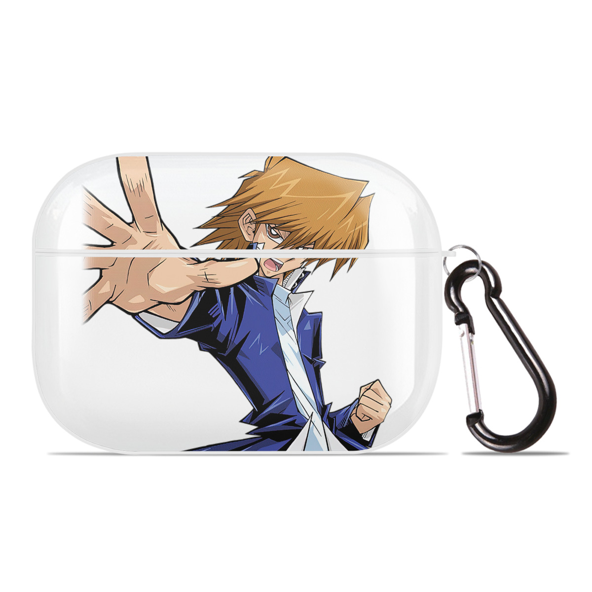 （画像用） 遊☆戯☆王 Yu-Gi-Oh! 【AirPods Pro用】ハードシェル保護ケース 耐衝撃・防指紋・カラビナ付き商品仕様