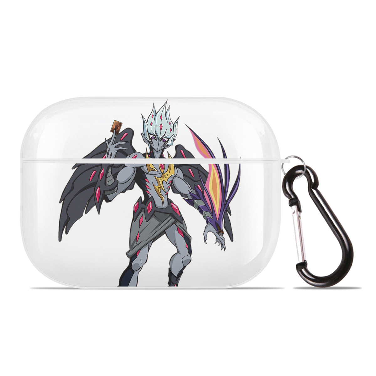 （画像用） 遊☆戯☆王 Yu-Gi-Oh! 【AirPods Pro用】ハードシェル保護ケース 耐衝撃・防指紋・カラビナ付き商品仕様