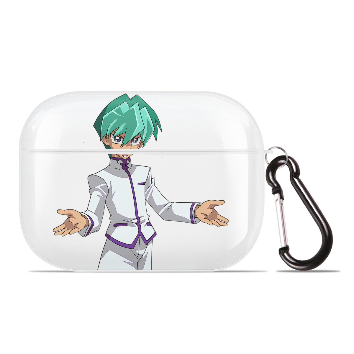 （画像用） 遊☆戯☆王 Yu-Gi-Oh! 【AirPods Pro用】ハードシェル保護ケース 耐衝撃・防指紋・カラビナ付き商品仕様