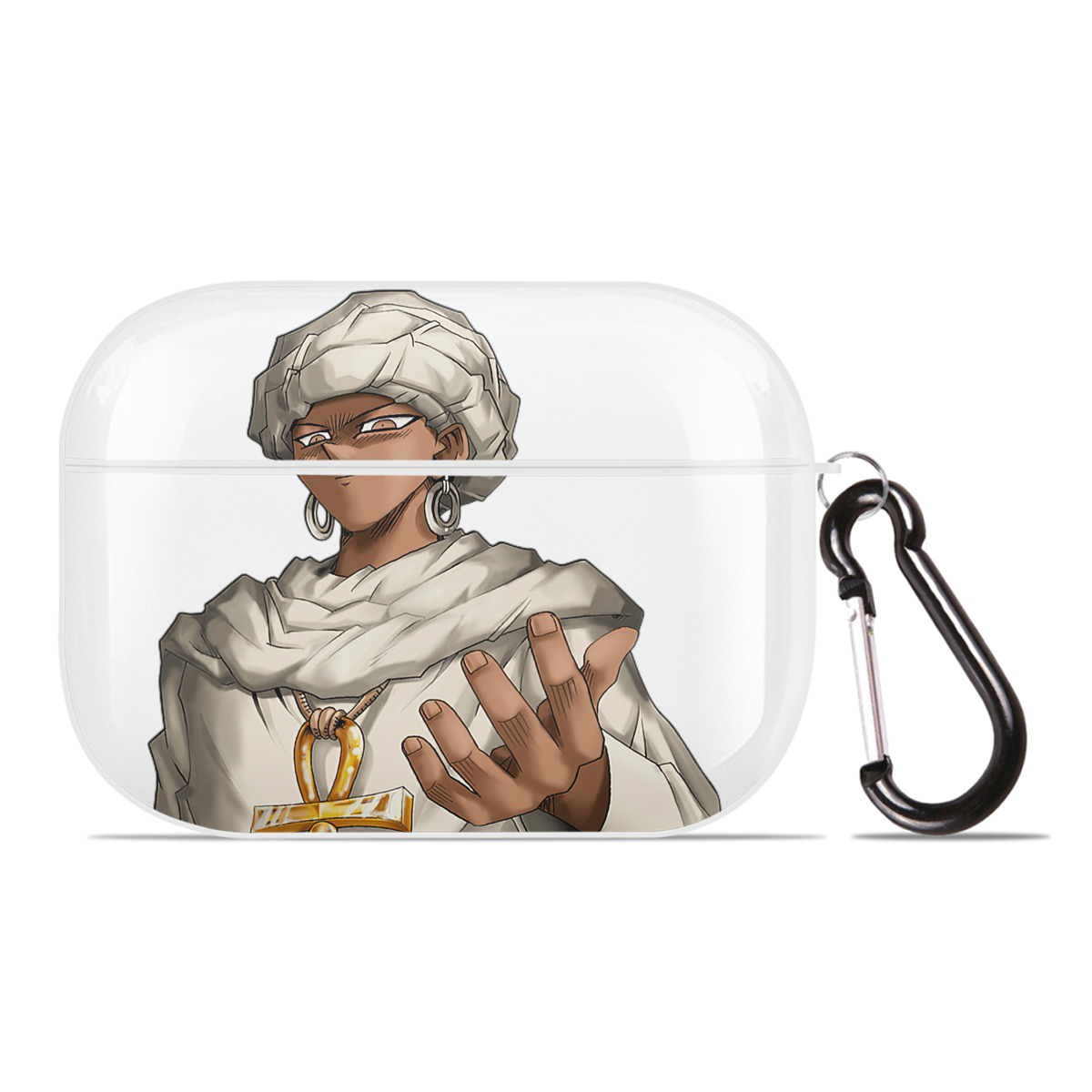 （画像用） 遊☆戯☆王 Yu-Gi-Oh! 【AirPods Pro用】ハードシェル保護ケース 耐衝撃・防指紋・カラビナ付き商品仕様