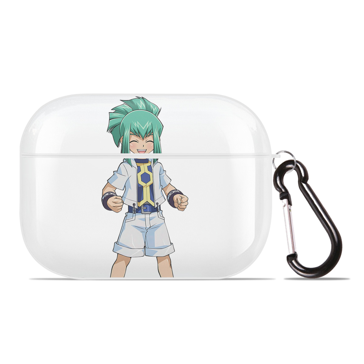 （画像用） 遊☆戯☆王 Yu-Gi-Oh! 【AirPods Pro用】ハードシェル保護ケース 耐衝撃・防指紋・カラビナ付き商品仕様