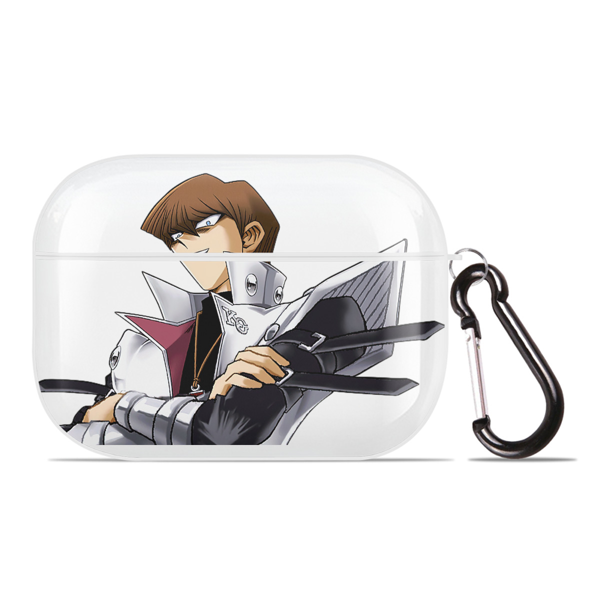 （画像用） 遊☆戯☆王 Yu-Gi-Oh! 【AirPods Pro用】ハードシェル保護ケース 耐衝撃・防指紋・カラビナ付き商品仕様