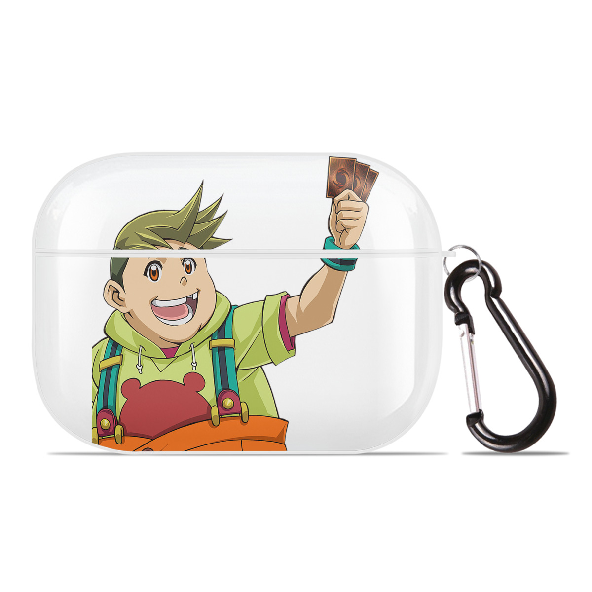 （画像用） 遊☆戯☆王 Yu-Gi-Oh! 【AirPods Pro用】ハードシェル保護ケース 耐衝撃・防指紋・カラビナ付き商品仕様