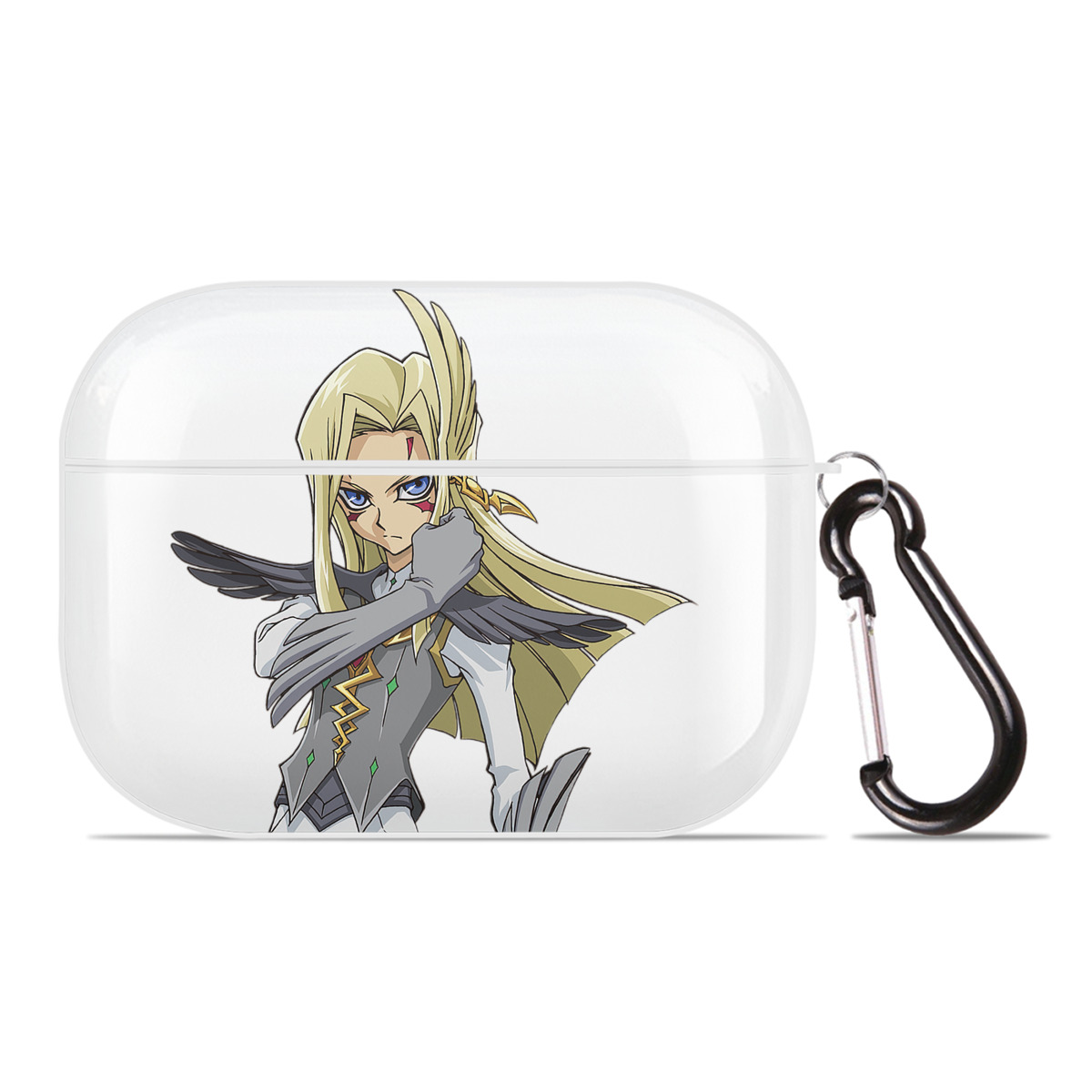 （画像用） 遊☆戯☆王 Yu-Gi-Oh! 【AirPods Pro用】ハードシェル保護ケース 耐衝撃・防指紋・カラビナ付き商品仕様