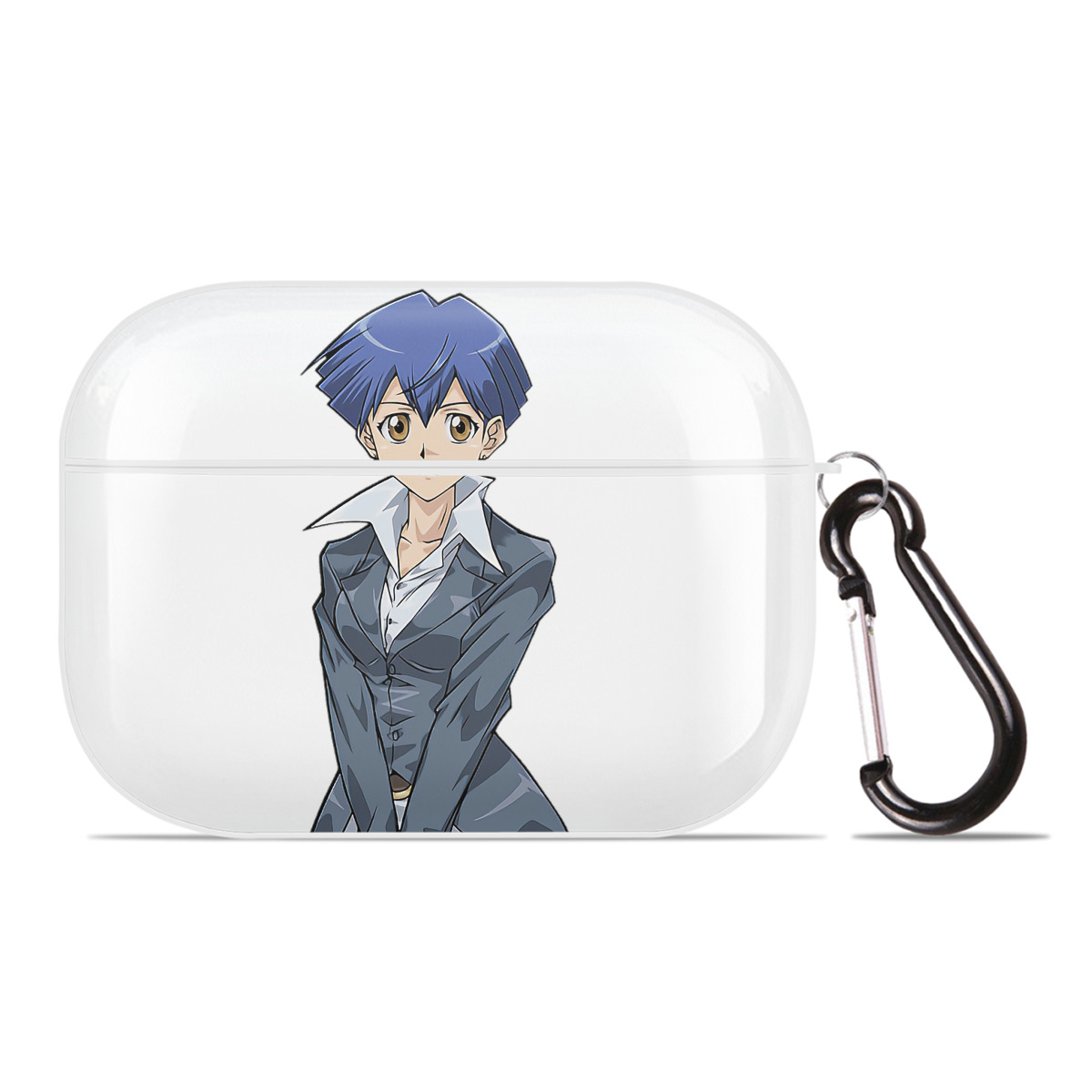 （画像用） 遊☆戯☆王 Yu-Gi-Oh! 【AirPods Pro用】ハードシェル保護ケース 耐衝撃・防指紋・カラビナ付き商品仕様