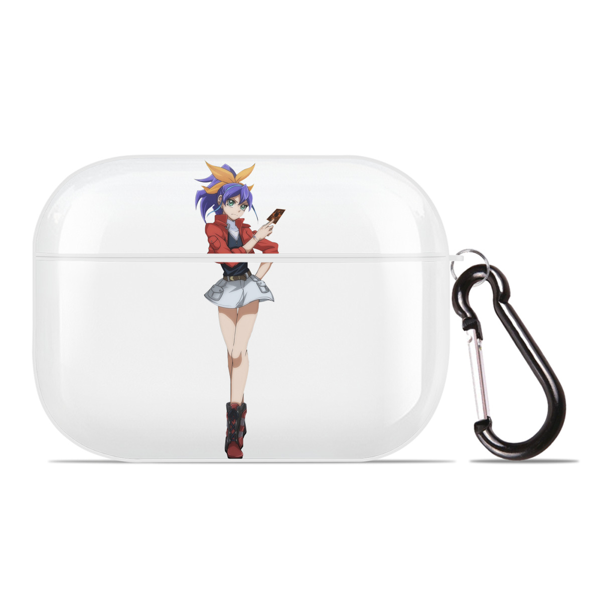 （画像用） 遊☆戯☆王 Yu-Gi-Oh! 【AirPods Pro用】ハードシェル保護ケース 耐衝撃・防指紋・カラビナ付き商品仕様