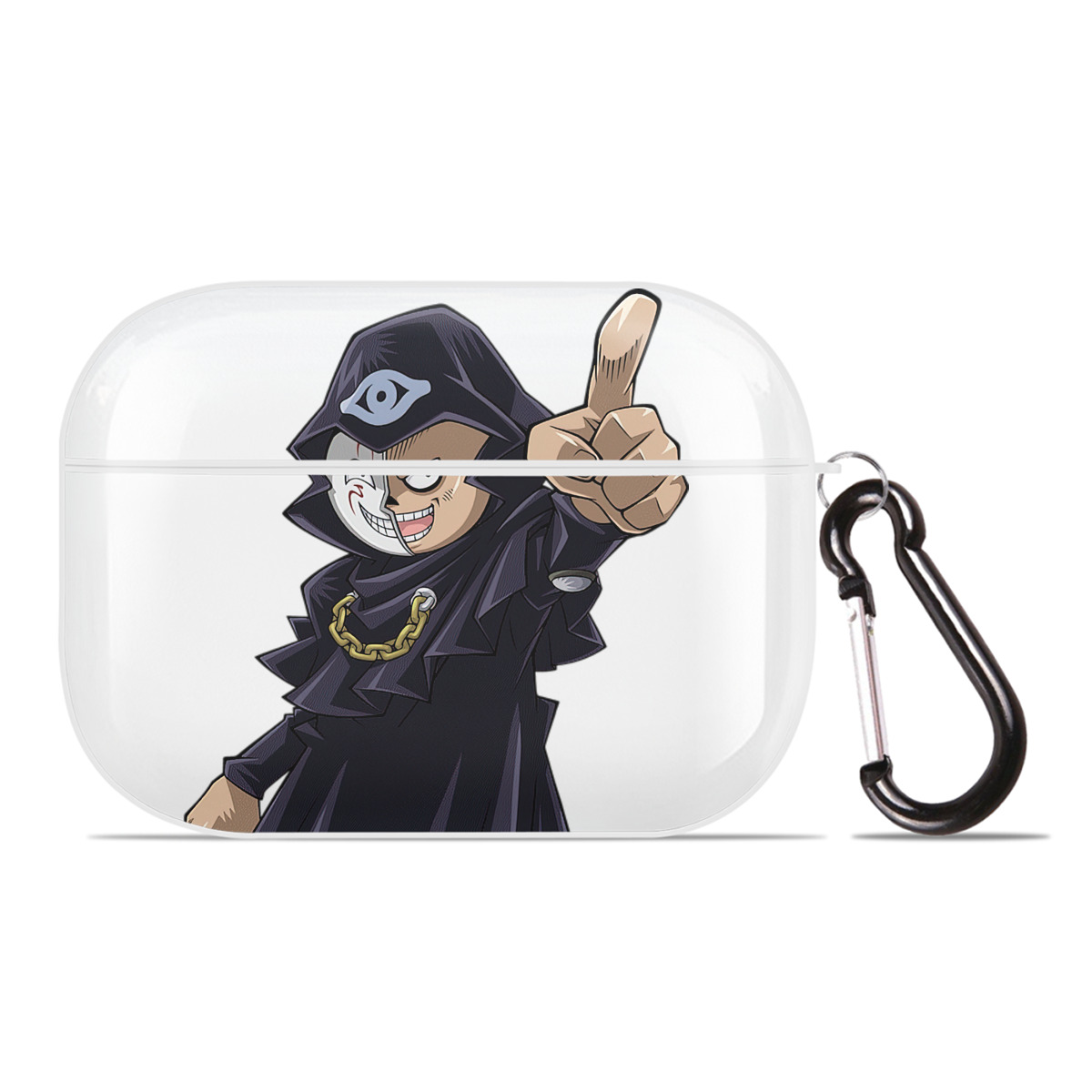 （画像用） 遊☆戯☆王 Yu-Gi-Oh! 【AirPods Pro用】ハードシェル保護ケース 耐衝撃・防指紋・カラビナ付き商品仕様