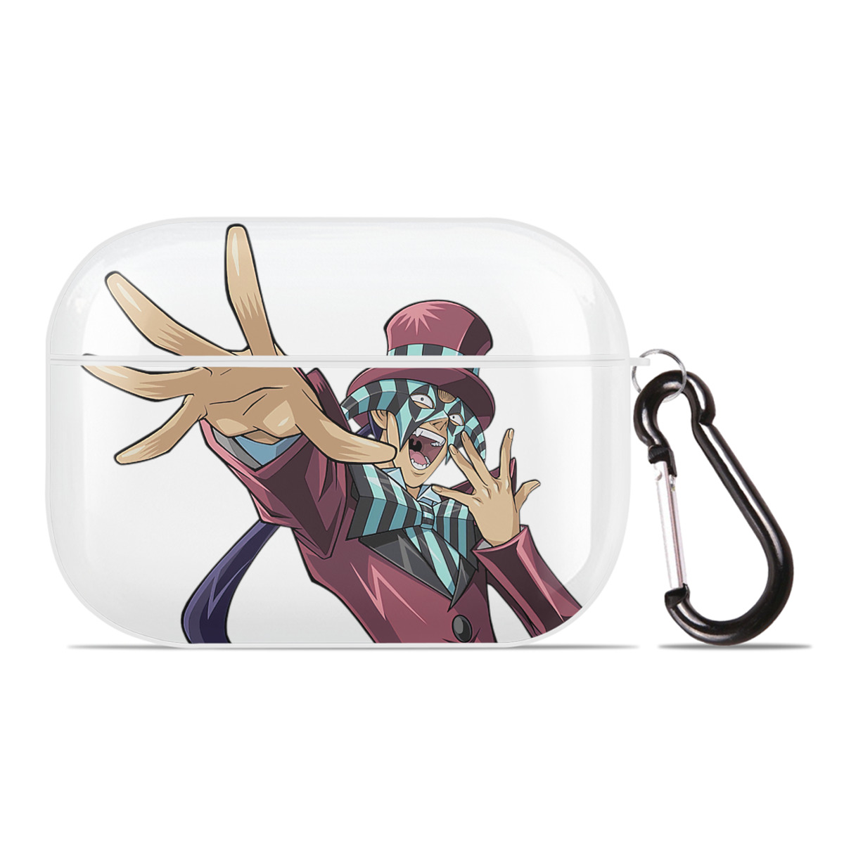 （画像用） 遊☆戯☆王 Yu-Gi-Oh! 【AirPods Pro用】ハードシェル保護ケース 耐衝撃・防指紋・カラビナ付き商品仕様