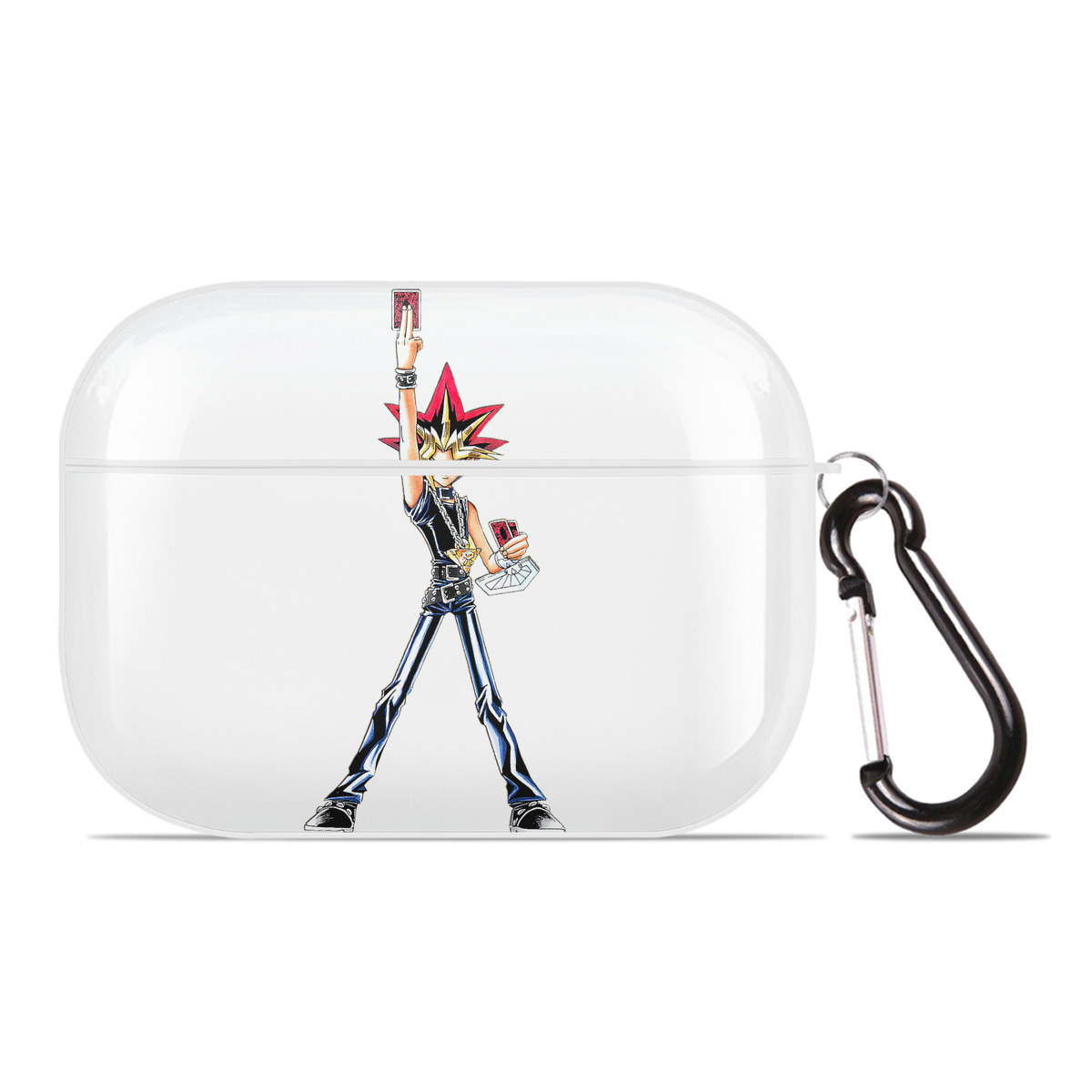 （画像用） 遊☆戯☆王 Yu-Gi-Oh! 【AirPods Pro用】ハードシェル保護ケース 耐衝撃・防指紋・カラビナ付き商品仕様
