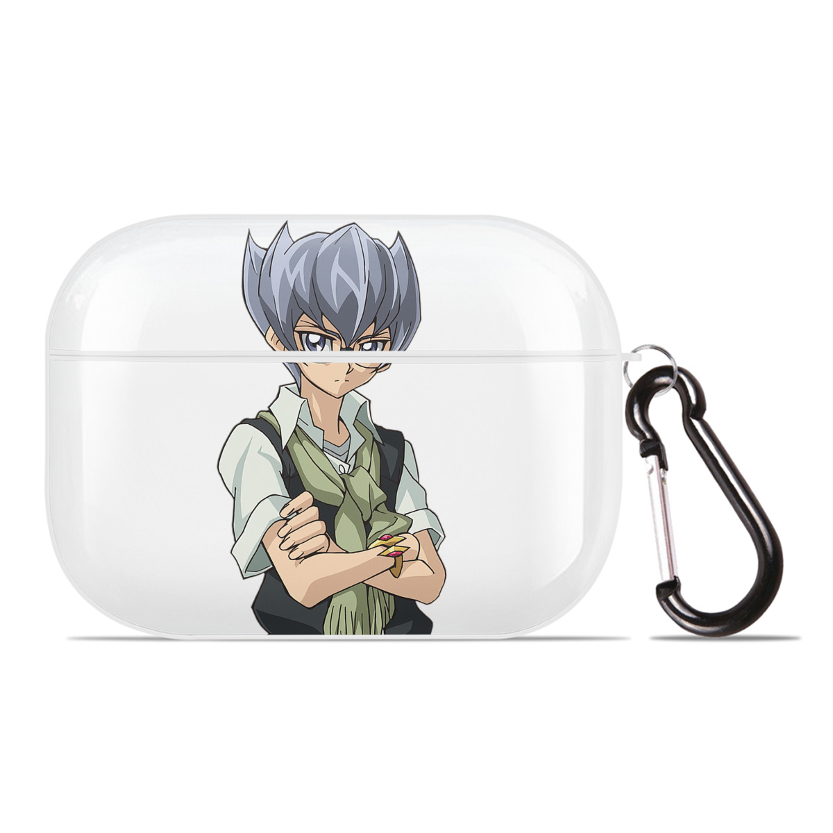 （画像用） 遊☆戯☆王 Yu-Gi-Oh! 【AirPods Pro用】ハードシェル保護ケース 耐衝撃・防指紋・カラビナ付き商品仕様