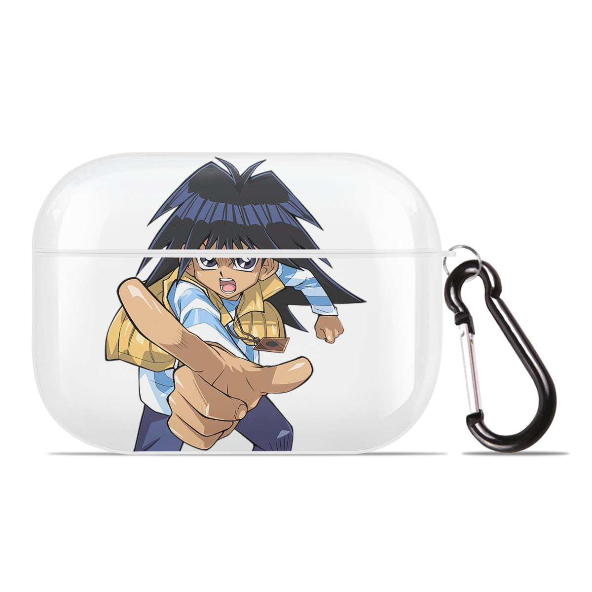 （画像用） 遊☆戯☆王 Yu-Gi-Oh! 【AirPods Pro用】ハードシェル保護ケース 耐衝撃・防指紋・カラビナ付き商品仕様