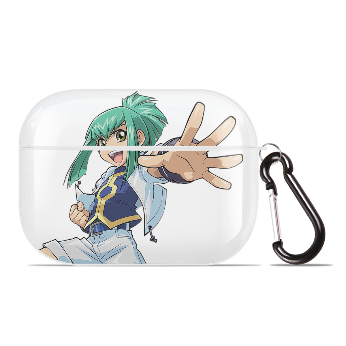 （画像用） 遊☆戯☆王 Yu-Gi-Oh! 【AirPods Pro用】ハードシェル保護ケース 耐衝撃・防指紋・カラビナ付き商品仕様