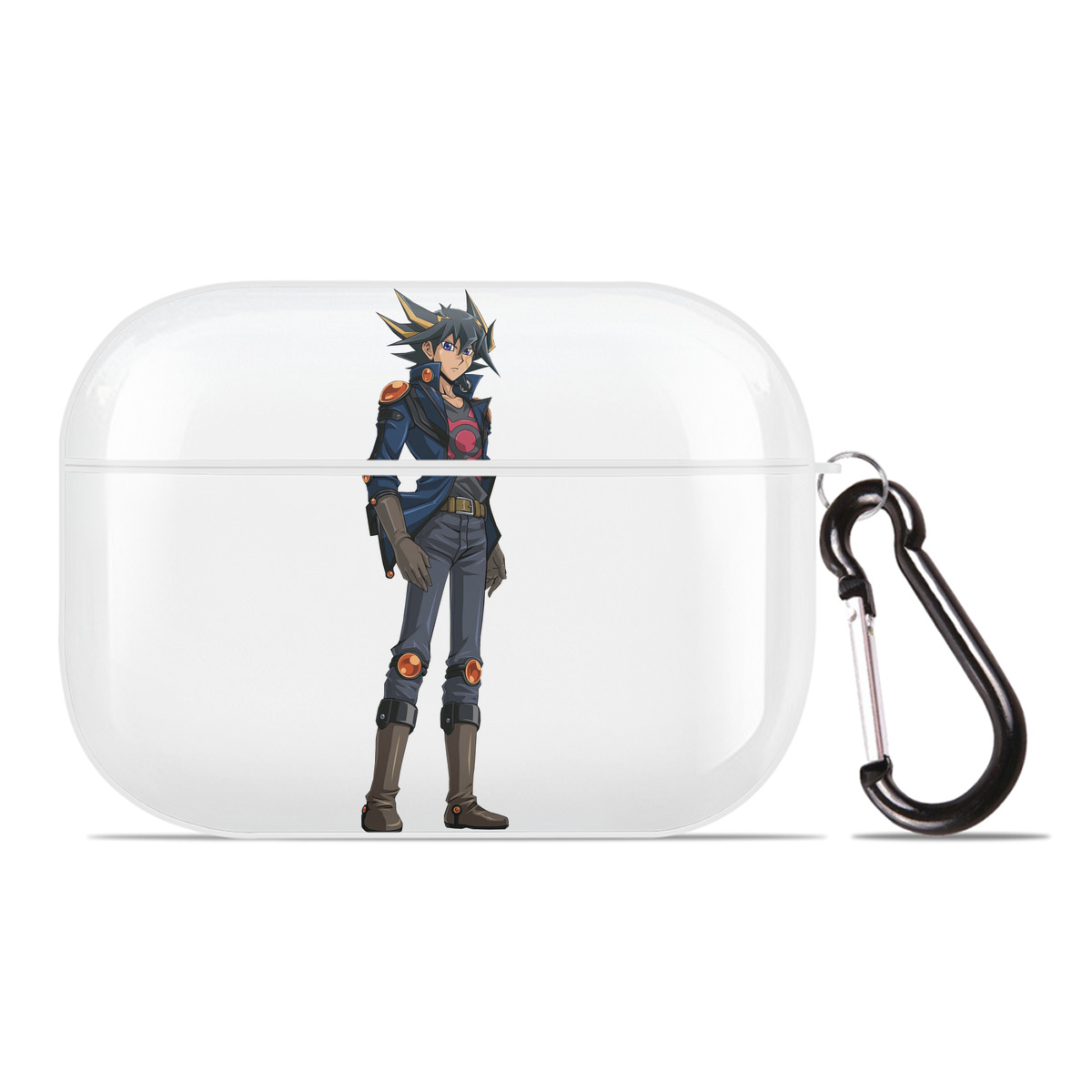 （画像用） 遊☆戯☆王 Yu-Gi-Oh! 【AirPods Pro用】ハードシェル保護ケース 耐衝撃・防指紋・カラビナ付き商品仕様