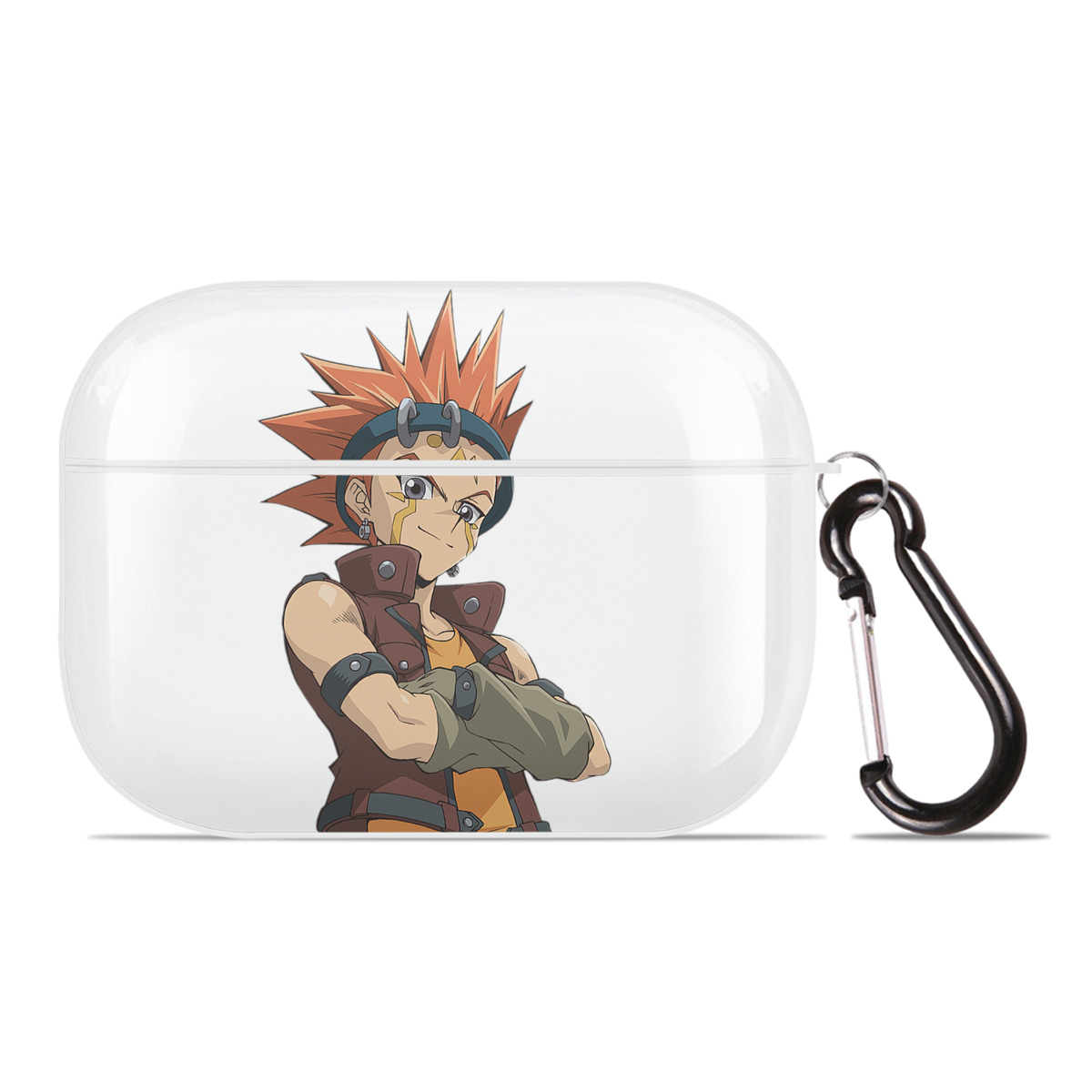 （画像用） 遊☆戯☆王 Yu-Gi-Oh! 【AirPods Pro用】ハードシェル保護ケース 耐衝撃・防指紋・カラビナ付き商品仕様
