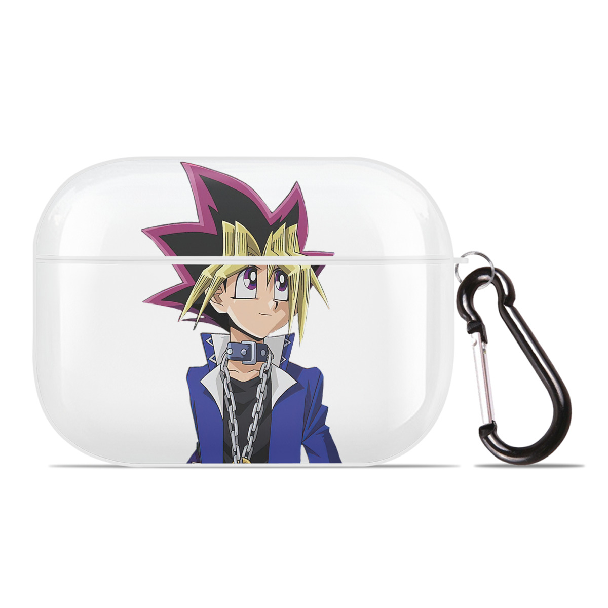 （画像用） 遊☆戯☆王 Yu-Gi-Oh! 【AirPods Pro用】ハードシェル保護ケース 耐衝撃・防指紋・カラビナ付き商品仕様