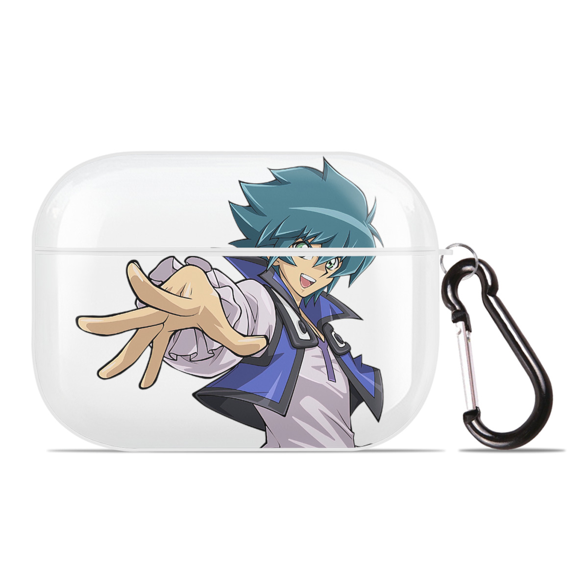 （画像用） 遊☆戯☆王 Yu-Gi-Oh! 【AirPods Pro用】ハードシェル保護ケース 耐衝撃・防指紋・カラビナ付き商品仕様