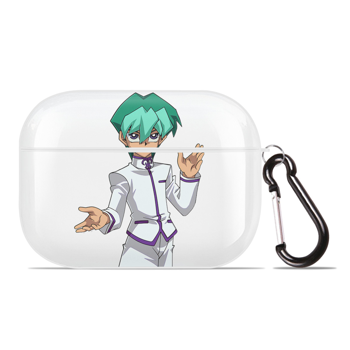 （画像用） 遊☆戯☆王 Yu-Gi-Oh! 【AirPods Pro用】ハードシェル保護ケース 耐衝撃・防指紋・カラビナ付き商品仕様