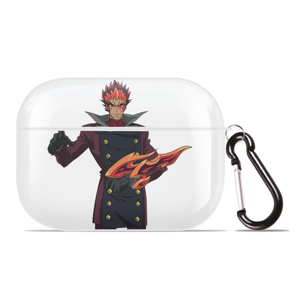 （画像用） 遊☆戯☆王 Yu-Gi-Oh! 【AirPods Pro用】ハードシェル保護ケース 耐衝撃・防指紋・カラビナ付き商品仕様
