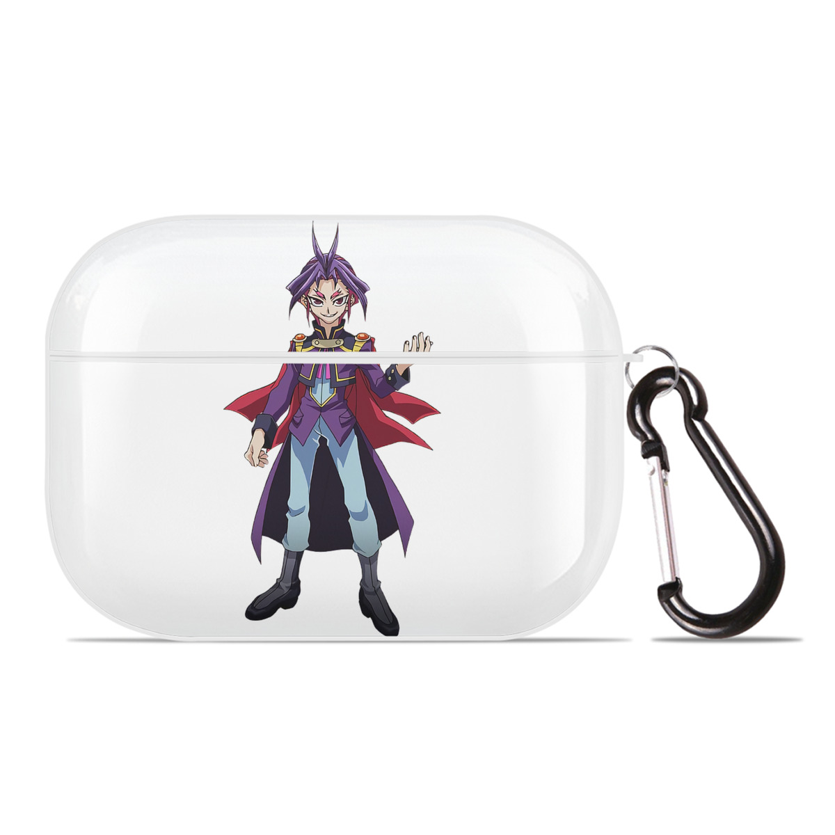 （画像用） 遊☆戯☆王 Yu-Gi-Oh! 【AirPods Pro用】ハードシェル保護ケース 耐衝撃・防指紋・カラビナ付き商品仕様