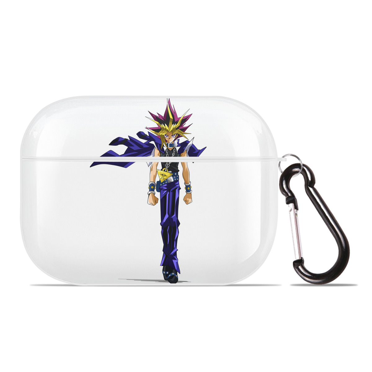 （画像用） 遊☆戯☆王 Yu-Gi-Oh! 【AirPods Pro用】ハードシェル保護ケース 耐衝撃・防指紋・カラビナ付き商品仕様