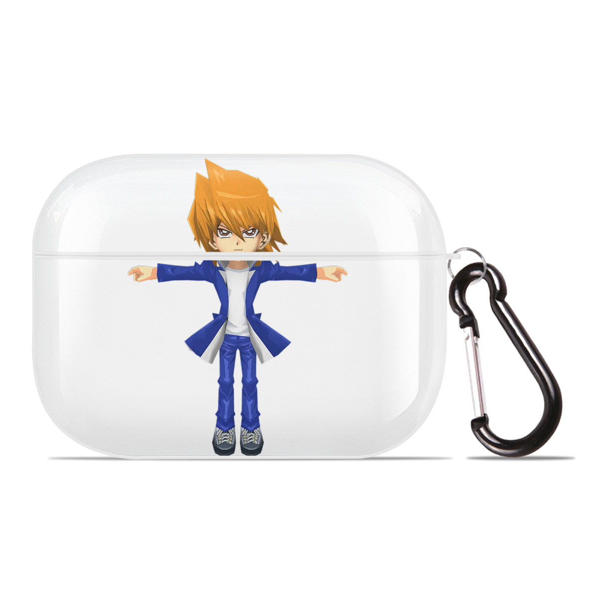 （画像用） 遊☆戯☆王 Yu-Gi-Oh! 【AirPods Pro用】ハードシェル保護ケース 耐衝撃・防指紋・カラビナ付き商品仕様