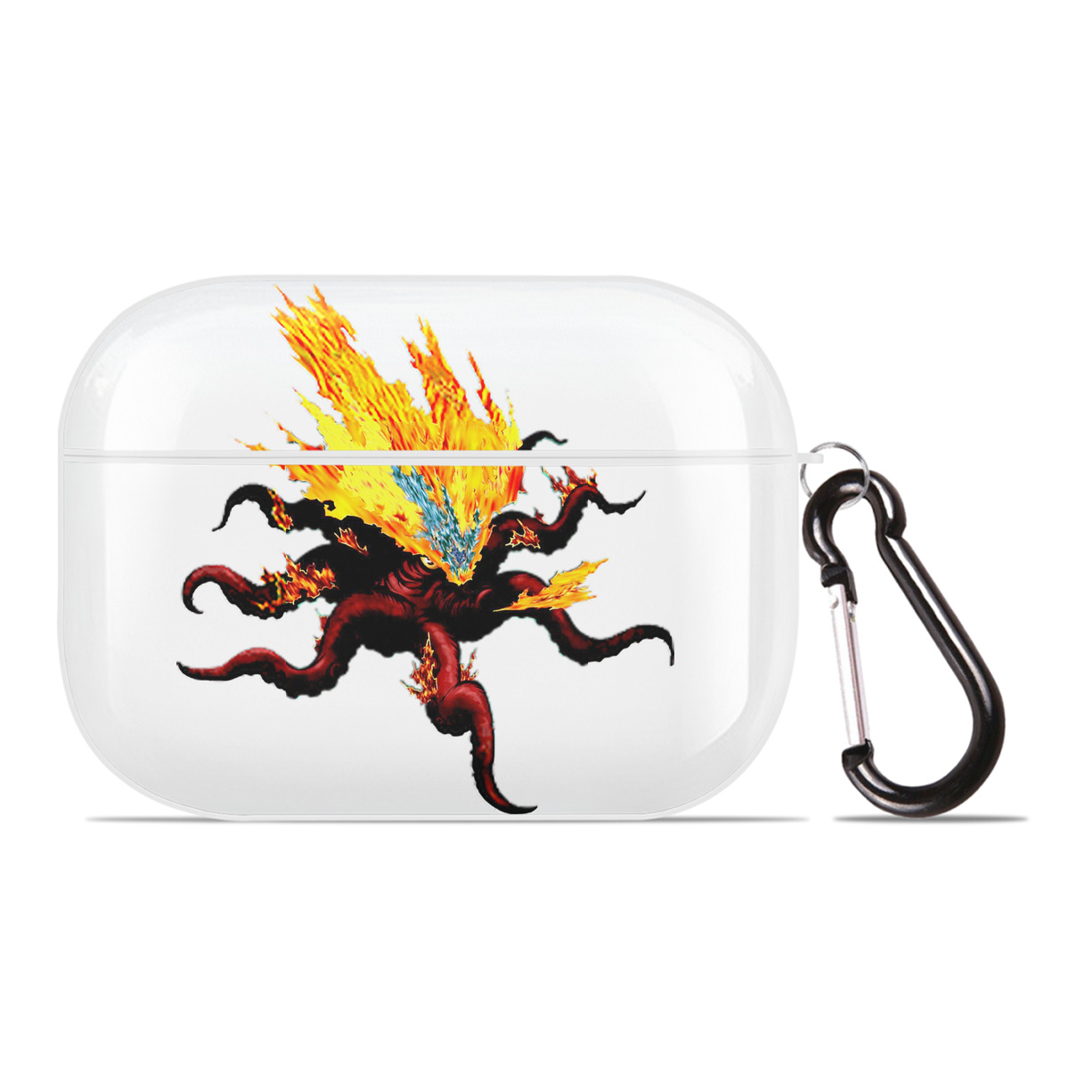 （画像用） 遊☆戯☆王 Yu-Gi-Oh! 【AirPods Pro用】ハードシェル保護ケース 耐衝撃・防指紋・カラビナ付き商品仕様