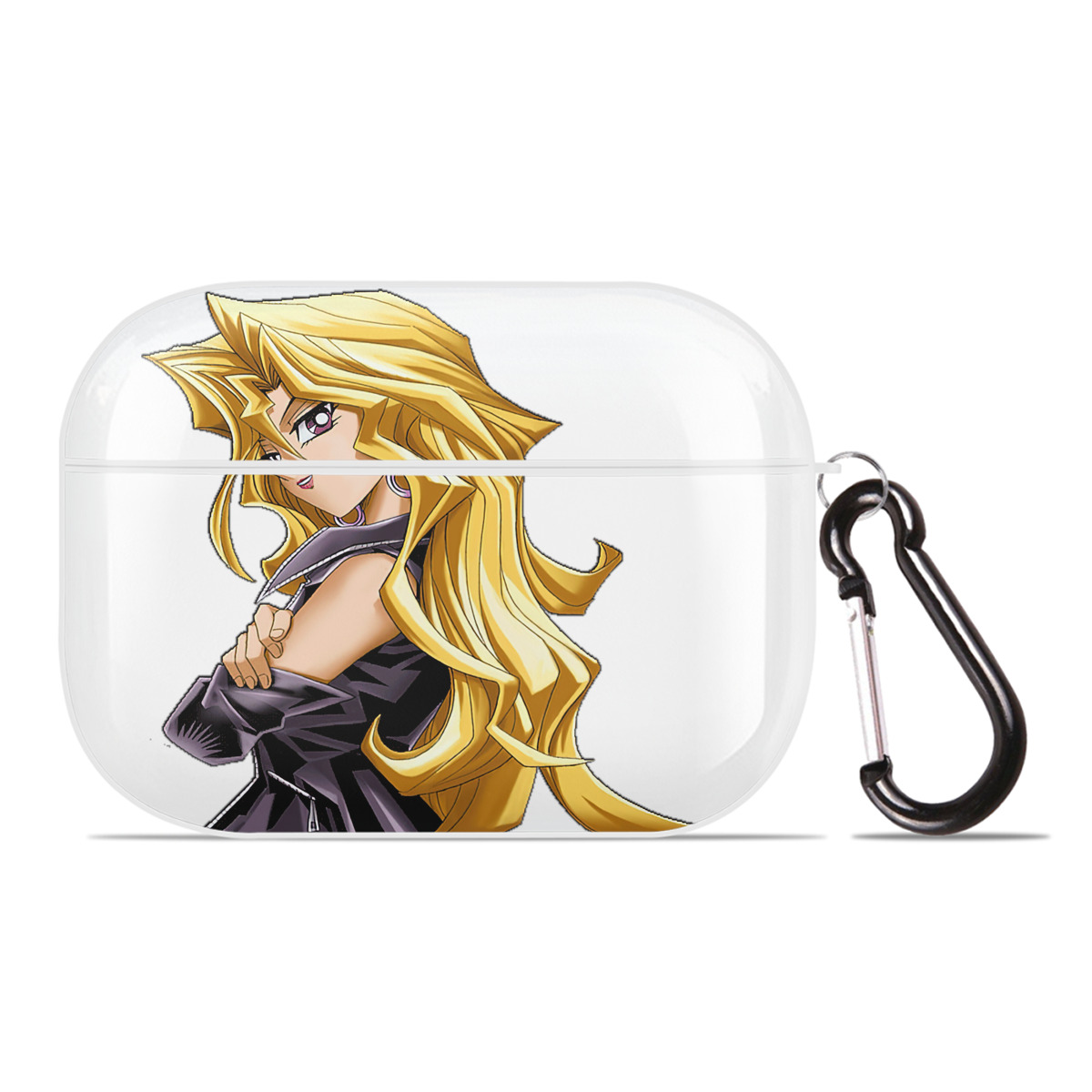 （画像用） 遊☆戯☆王 Yu-Gi-Oh! 【AirPods Pro用】ハードシェル保護ケース 耐衝撃・防指紋・カラビナ付き商品仕様