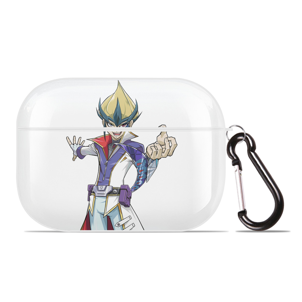 （画像用） 遊☆戯☆王 Yu-Gi-Oh! 【AirPods Pro用】ハードシェル保護ケース 耐衝撃・防指紋・カラビナ付き商品仕様