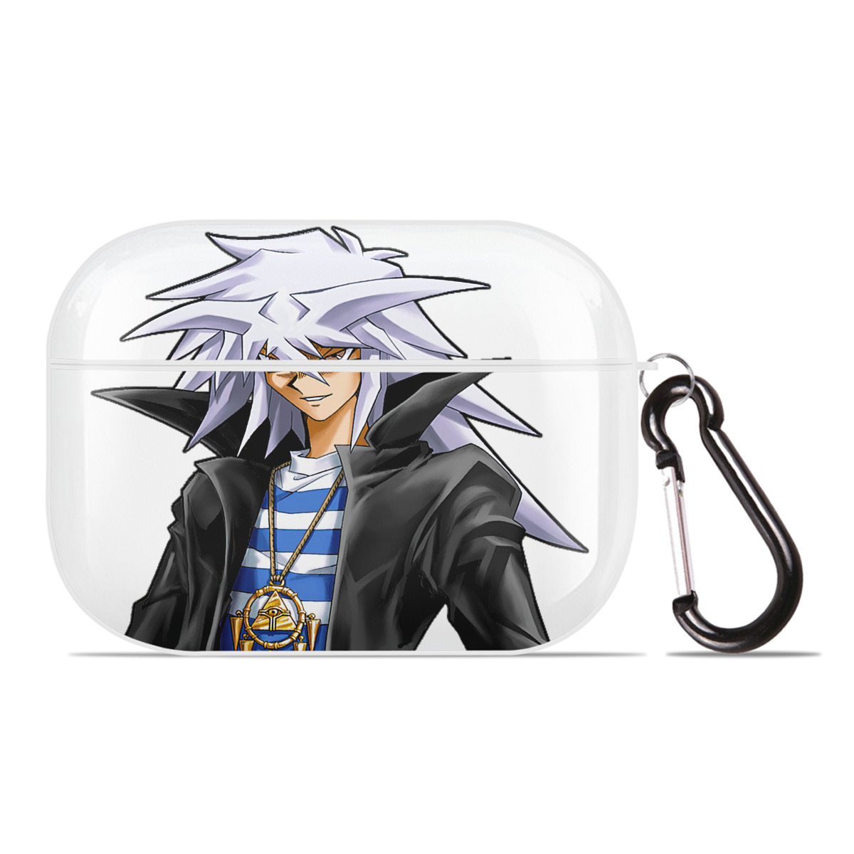 （画像用） 遊☆戯☆王 Yu-Gi-Oh! 【AirPods Pro用】ハードシェル保護ケース 耐衝撃・防指紋・カラビナ付き商品仕様